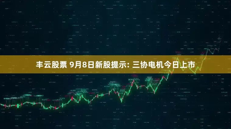丰云股票 9月8日新股提示: 三协电机今日上市